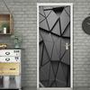 3D Geometric Waterproof PVC Door Wall Sticker Home Living Room Art Decor Decal