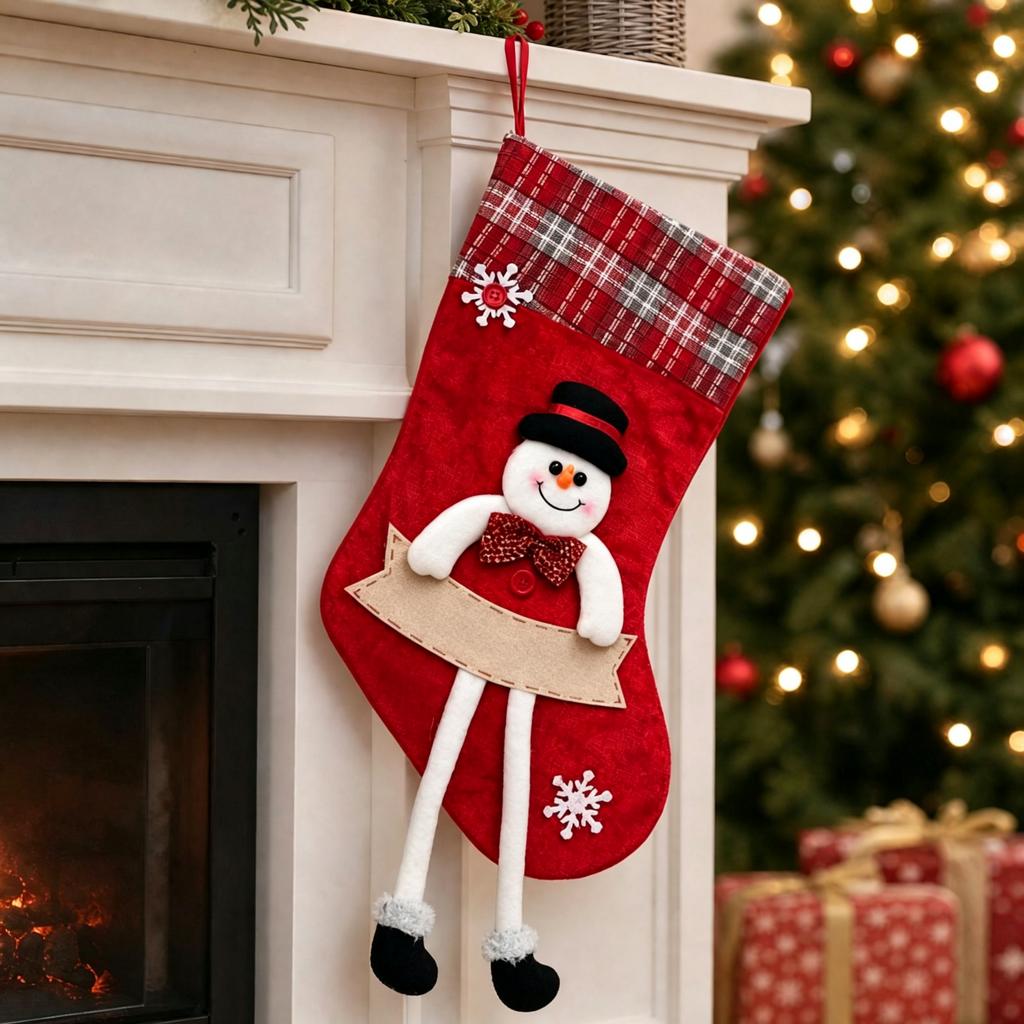 3D Long Legs Christmas Socks for Holiday Festive Novelty Gift
