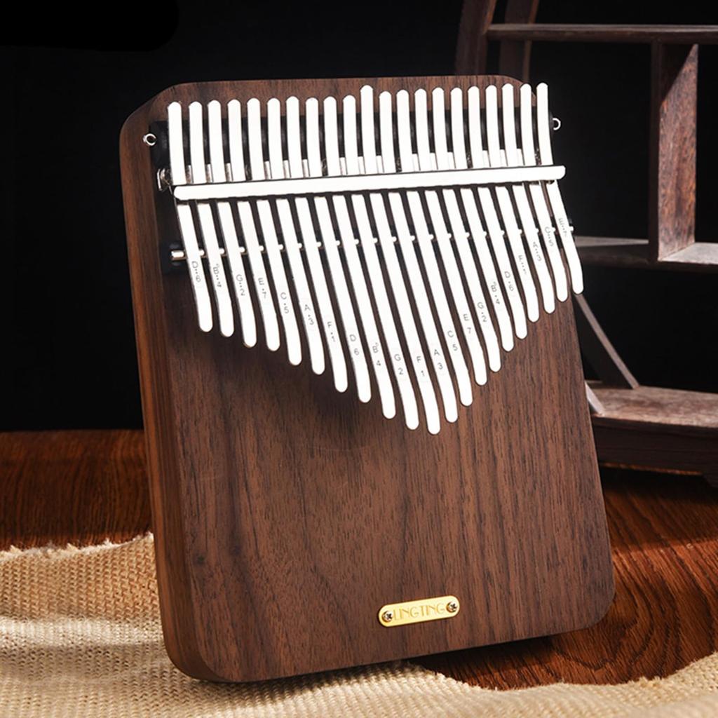 LingTing Kalimba 21 Key Thumb Piano American Black Walnut Wood with Storage Case Kalimba To the Beginner-Friendly "Listening Rain" LT-K21W