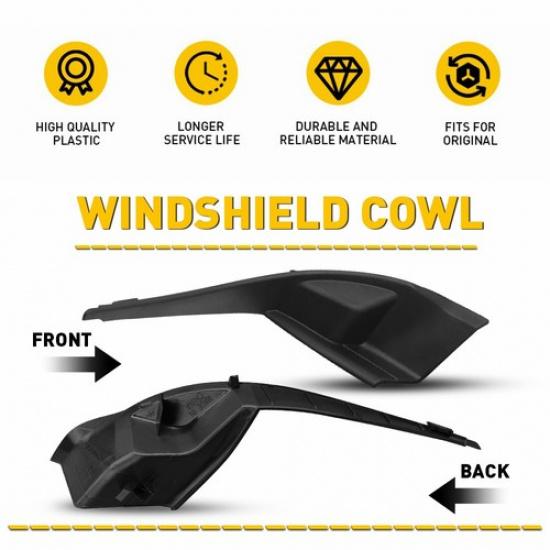 2X Cowl Panel End Caps For 2014-18 Forester Windshield Wiper Grille Trim Panel K