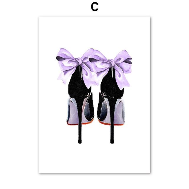 

Модные настенные художественные принты, макияж, духи, холст, картина, декор для комнаты для девочек, постер, домашний настенный дизайн, картина без рамки 30*40cm