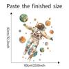 Cartoon Dreamy Astronaut Planet Wall Sticker for Kids Bedroom Home Background Decor