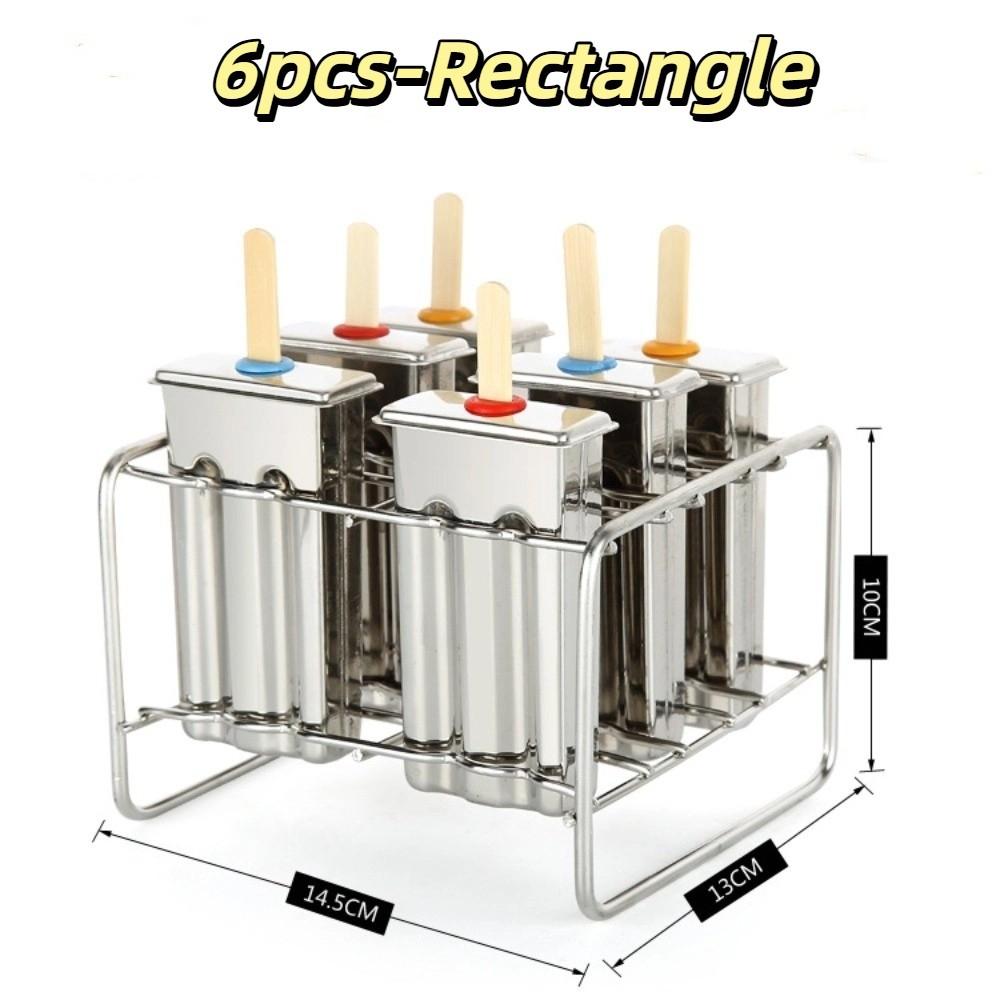 

Прочная форма для эскимо из нержавеющей стали, набор для DIY, экологичная форма для мороженого, многоразовый формочка для фруктового льда, кухонный инструмент