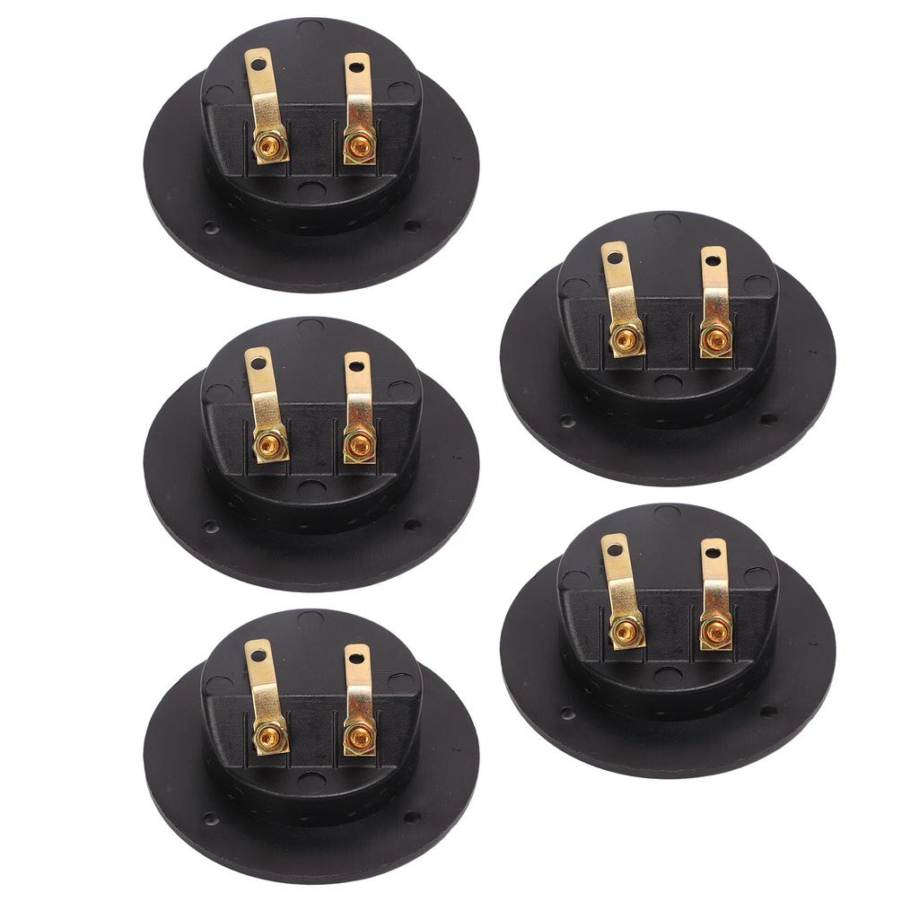 5Pcs 2 Way Stereo Speaker Box Terminal Cup Double Binding Posts for Car RV Yacht Audio
