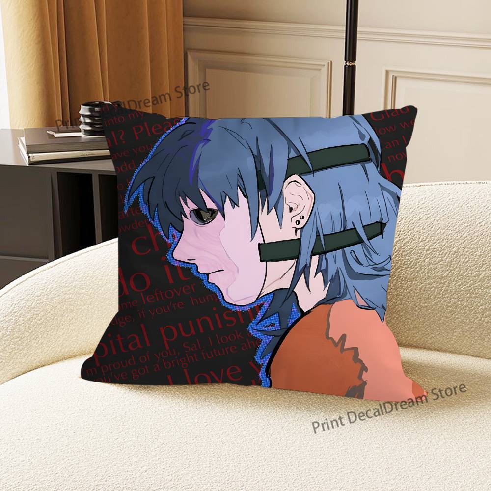 SSally Face Cushion For Bedroom Car Coffee Shop Room and Living Room Sofa Decorative Pillow Cover Case