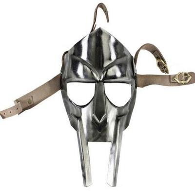 Real Medieval Gladiator Mask MF Doom Mad Villain 18g Soft Steel Face Armor