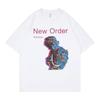 New Order Band Retro American Street LooseSleeved Pure Cotton Roundneck Rock ShortSleeved Tshirt Black