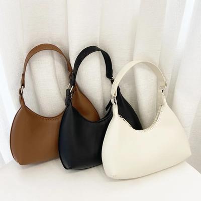 PU-Leder Unterarm-Schultertasche Damen Luxus-Design Handtaschen und Geldbörse Weibliche kleine Hobos Tasche Reise-Clutch