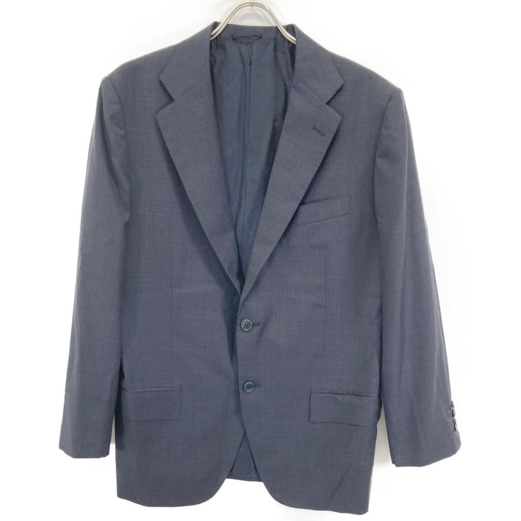 Kiton Excellent condition UA89K01X1617002 14 Micron check suit suit setup 54 R08 NavyUsed