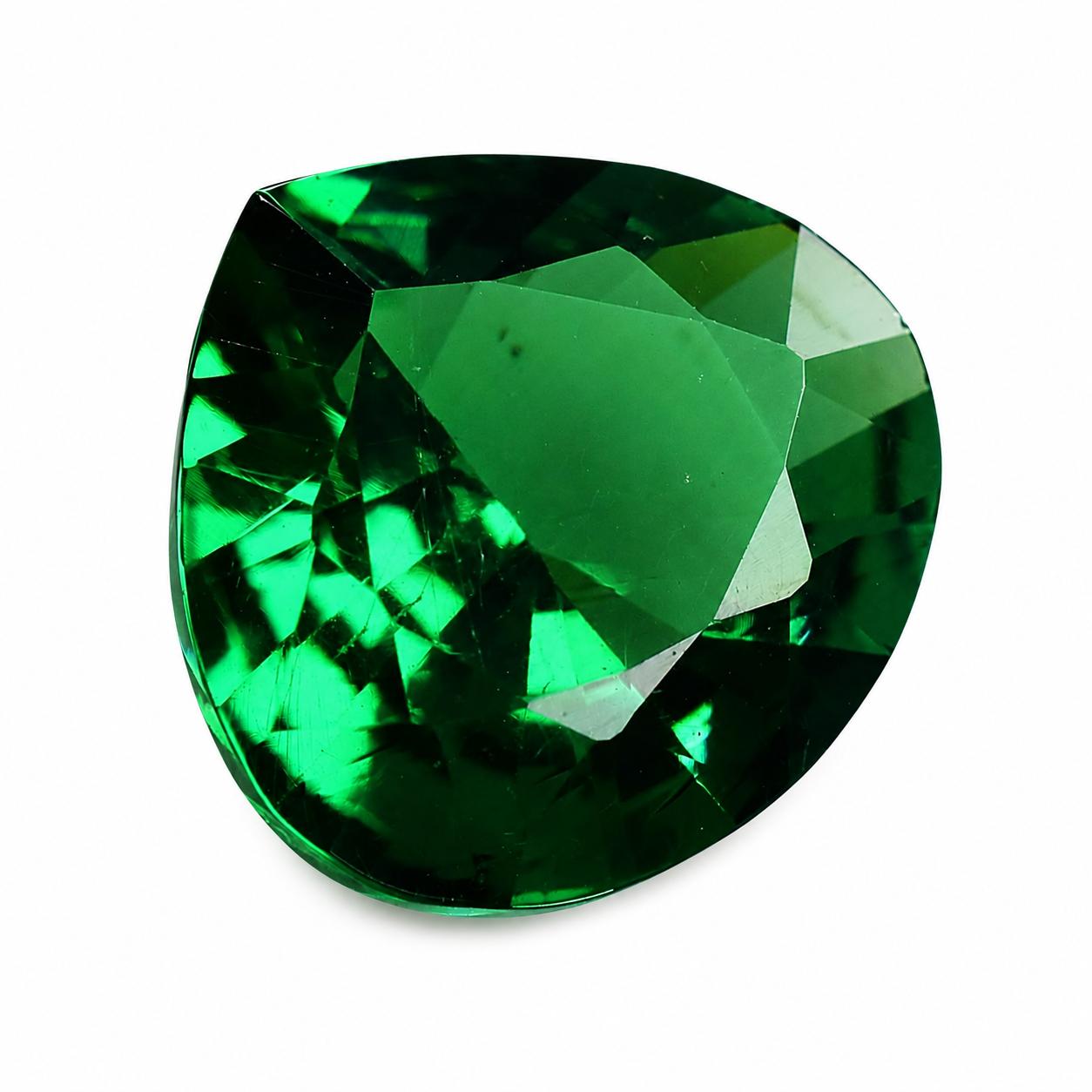 

9 Ct Natural Green Garnet Pear Shape Certified Loose Gemstone Best For Gift | 13.4 mm зелений