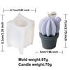 Succulent Scented Candle Mold Aromatherapy Soap Mould Gypsum Resin Mould Plaster Ornament for Birthdays and Festivals