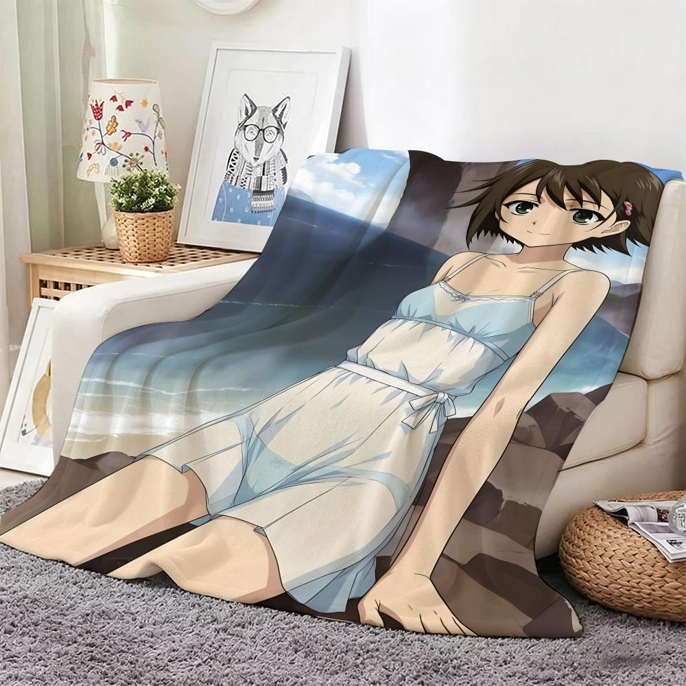 Anime T-TrueS Tears Throw Soft Warm Throw Blanket for Bedroom Living Room Bed Travel Camping Picnic Gift