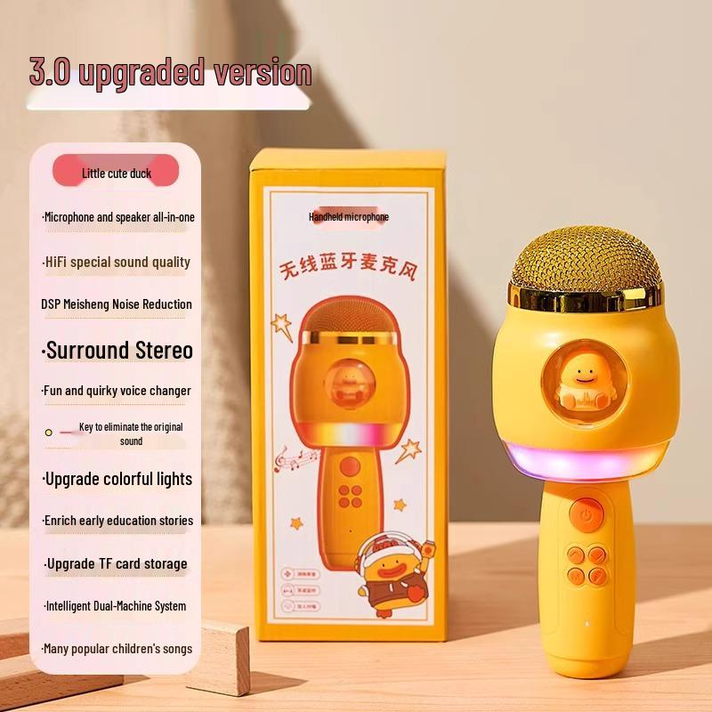 Kids' Mini Microphone Karaoke Speaker with Bluetooth Echo
