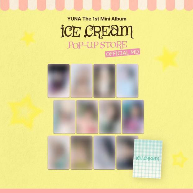 Предзаказ itzy ЮНА Первый мини-альбом ICE CREAM POP-UP Магазин Карточка для обмена Random 1 pack