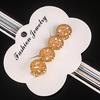 Fashion Korea Crystal Rhinestones Hair Clips Girls Hairclip Geometric Round Hair Clips for Women Hair Barrette Hair Accessories