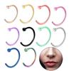 Stainless Steel C-Shaped Fake Lip Ring Non-Piercing Nose Ear Clip Body Piercing Jewelry