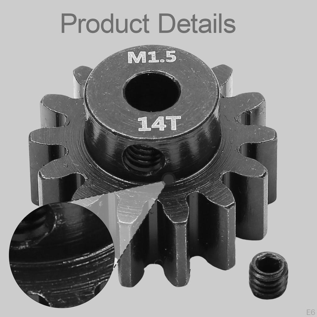 RC Car Pinion Gear 1.5 Modulus Easy to Install Upgrade Part Professional Fittings Repair Parts