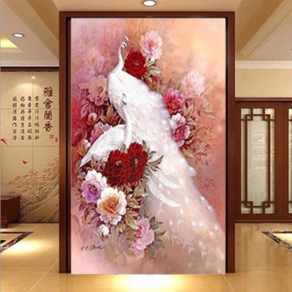 Buy Peacock Pattern 5D DIY Diamond Painting Cross Stitch Embroidery