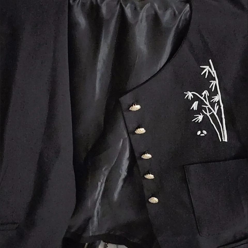 Women Korean Style Embroidered Vest Casual Sleeveless Waistcoat Jacket Spring Autumn Fashion Outerwear