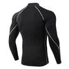 Men's High-neck Fitness Long-sleeved Sports Running T-shirt Stretch Quick-drying Sweater