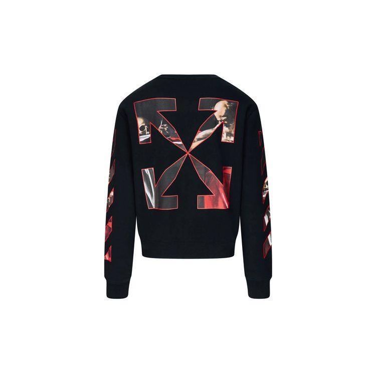 OFF WHITE SS21 Sweatshirts Unisex Black Crew Neck Moderate Regular OMBA025R21FLE0051025