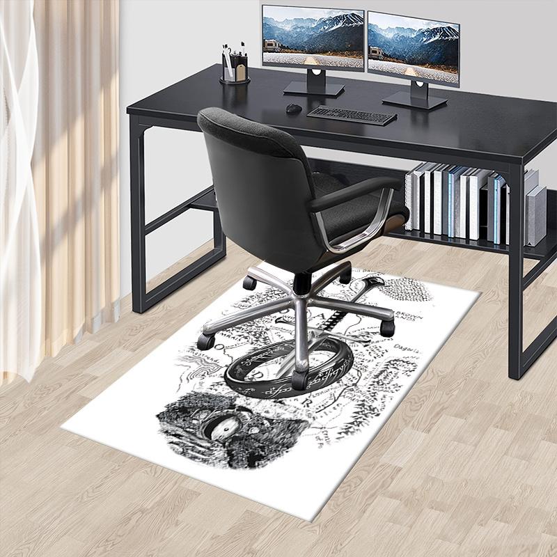 

Middle-earth,Sword Polyester Office Carpet Chair Mats, Home Decor Dormitory Floor Protector with Anti-Skid Backing, Large Area Coverage,Chri 60cm by 90cm