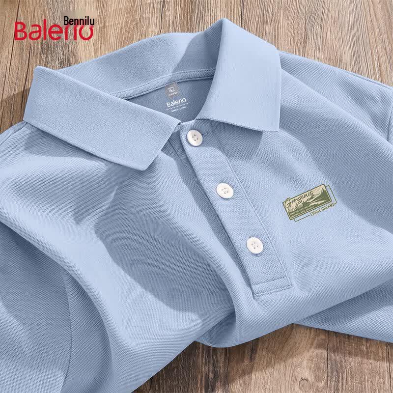 Baleno Men's Summer Polo Shirt with Lapel Collar