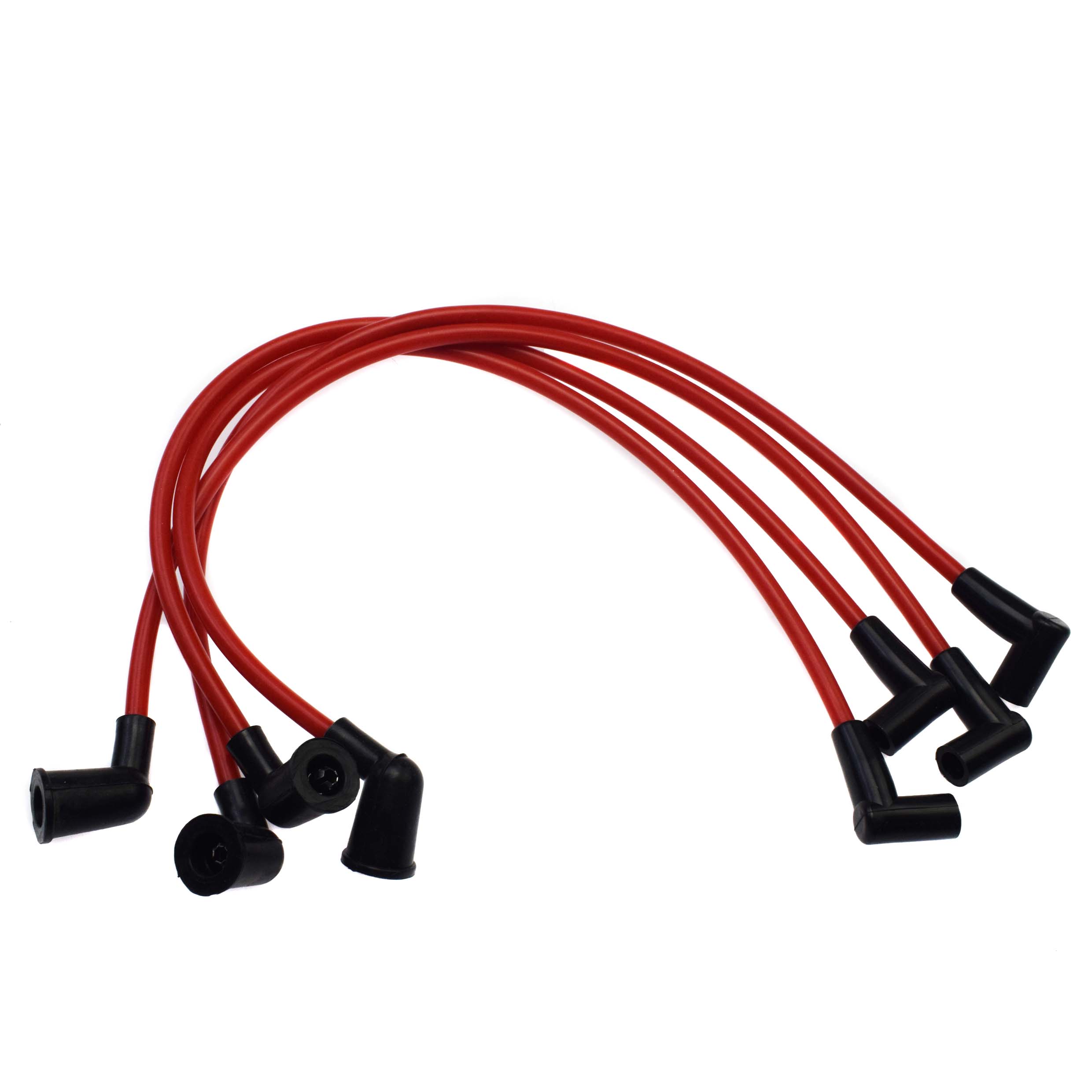 ISANCE Series Spark Plug Wire Set Ignition Cables Wire For Mazda RX8 RX-8 2004 2005 2006 2007 2008 Tailor Magnetic Core красный