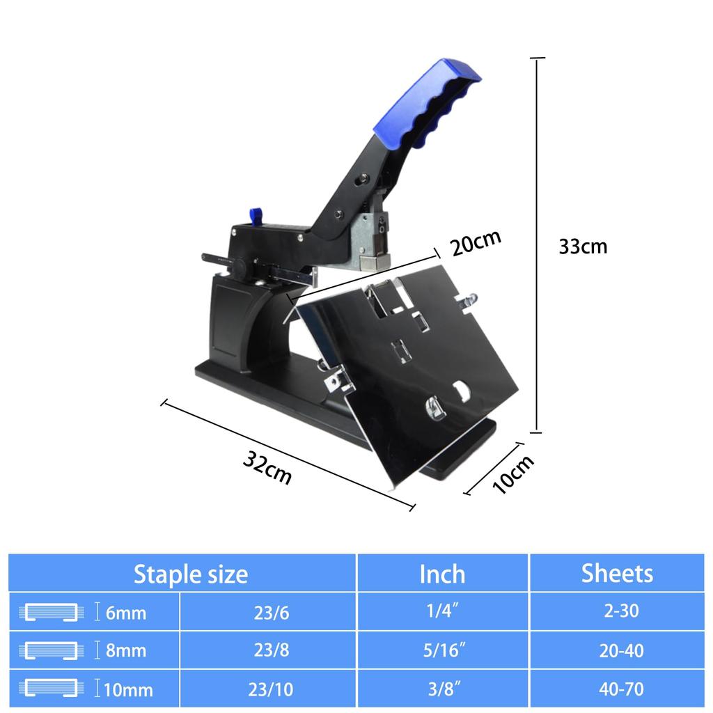 RAYSOONER Large Manual Holds Up To 70 for and Business Use SH-03 Stapler, Stapler, Sheets, School, Office, Home,