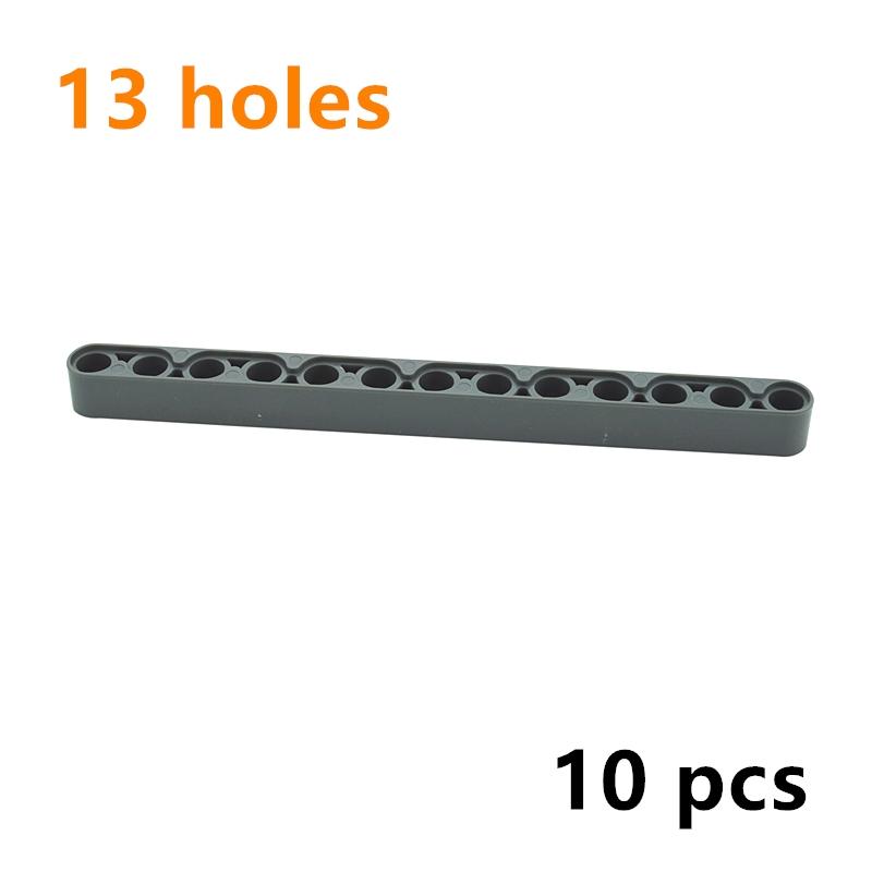 

10Pcs Technical Parts MOC Building Blocks 41239 Thick Liftarm Beam 1 x 13 Holes Brick Bulk High-Tech Particle Kid Toys Block