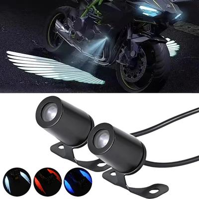 2Pcs Motorcycle Led Light Waterproof Angel Wings LED Tail Lights Super Bright Motorcycle Spotlight Decorative Lamp Accessories