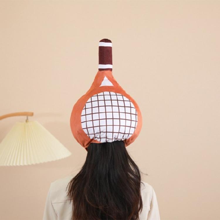 Funny Adult Stuffed Tennis Racket Shape Hat Christmas Headwear Women Teen Carnivals Party Gift Birthday Christmas Hat