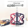 2023  New Non-Slip Mountain Bike Pedals,Ultra Strong  Aluminum alloy 9/16" 3 Sealed Bearings for Road BMX MTB Fixie Bike