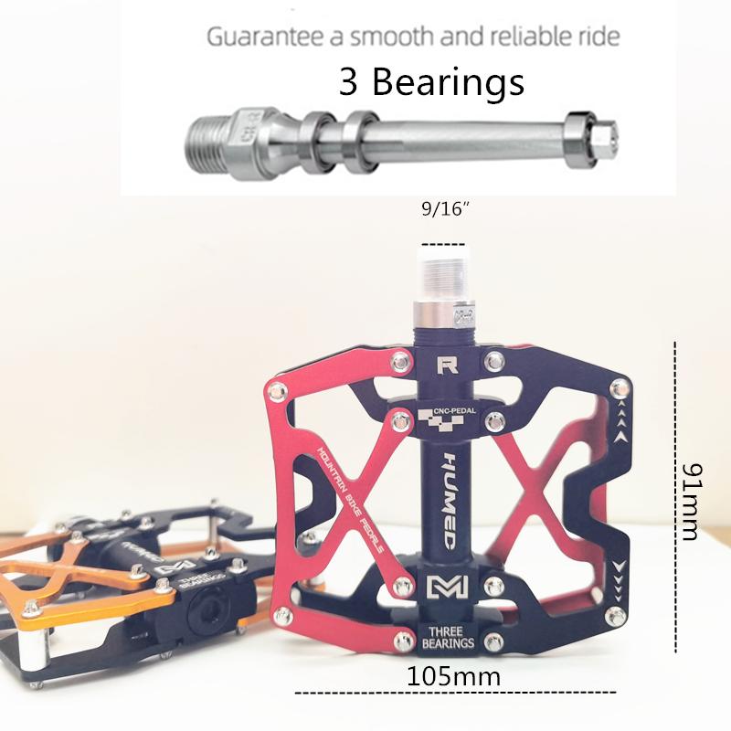 2023 New Non-Slip Mountain Bike Pedals,Ultra Strong Aluminum alloy 9/16" 3 Sealed Bearings for Road BMX MTB Fixie Bike