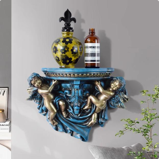 Înger European Creativ Rășină Raft de Perete Autocolant de Perete Cameră Acasă Pridvor Raft de Perete Autocolant Decor Cadouri de Nuntă Hotel Picturi Murale de Perete