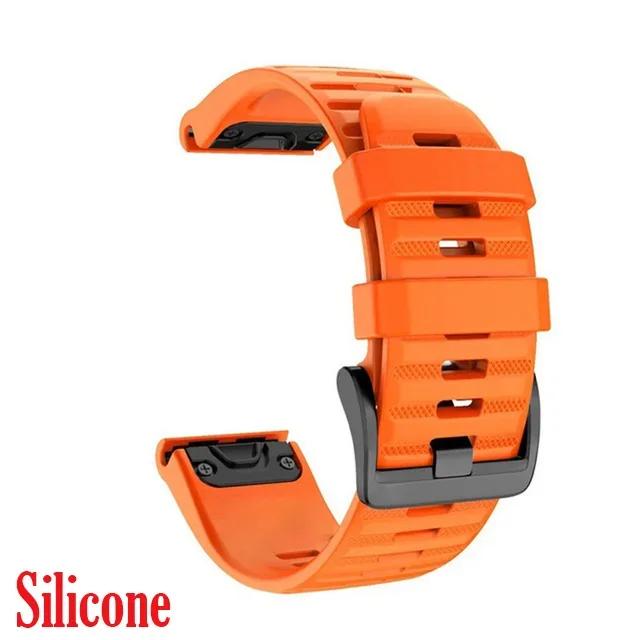 For Garmin Instinct 2X Solar QuickFit PU Leather Watch Strap Watchband 26 22mm For Garmin Fenix 6X 6 Pro 5X 5 Plus 7X 7 Bracelet