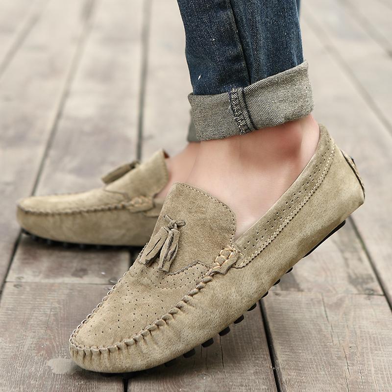 Ležérní boty pánské slip on mokasíny kožené boty pánské Móda 2024