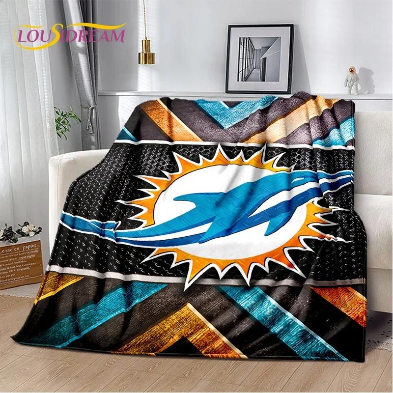 3D American Football Rugby Team Soft Flannel Blanket for Beds Bedroom Sofa Picnic,Throw Blanket for Cover Outdoors Leisure Gift