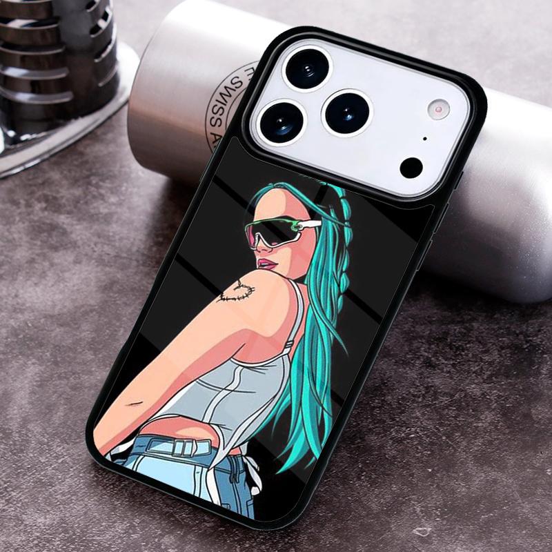 Karol G soft Phone Case for iPhone 17 16 15 Pro Max Air 14 13 12 11 Plus Shockproof Cover