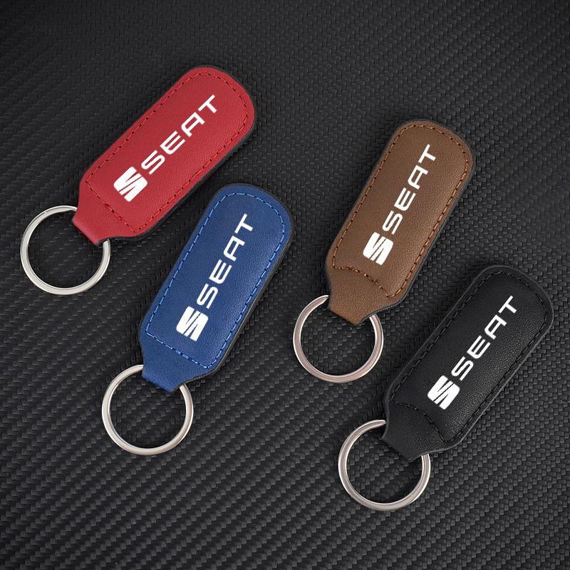 Car Emblem Keychain Anti-loss Keyring Pendant Gifts For Seat Leon FR FR+ Cupra Ibiza Altea Formula Racing Alhambra Accessories