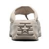 Converse Run Star Thick Sole Round Toe Solid Color Rubber Bottom Flip Flops Unisex Footwear A20651C