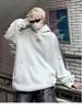 Men's Trendy American Striped Patchwork Hoodie - Autumn/Winter Casual Loose Fit for Couples