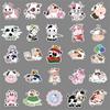 50 Cartoon Cow Stickers for Laptops, Suitcases, Guitars, Helmets, Cars
