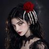 Halloween Skeleton Hand, Vintage Large Rose Lace Hand for Women