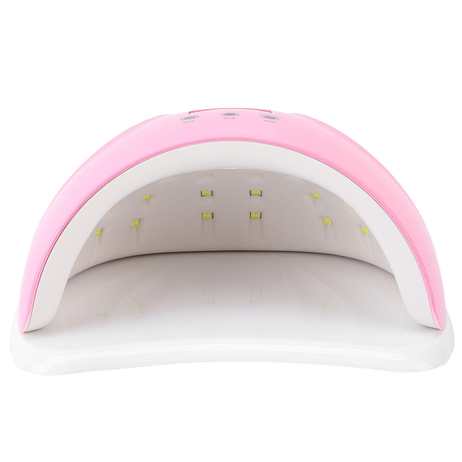 

Fast Professional Nail Dryer LED Lamp Nail Phototherapy Gel Polish Curing 48W 100‑240VPink US Plug US Plug рожевий