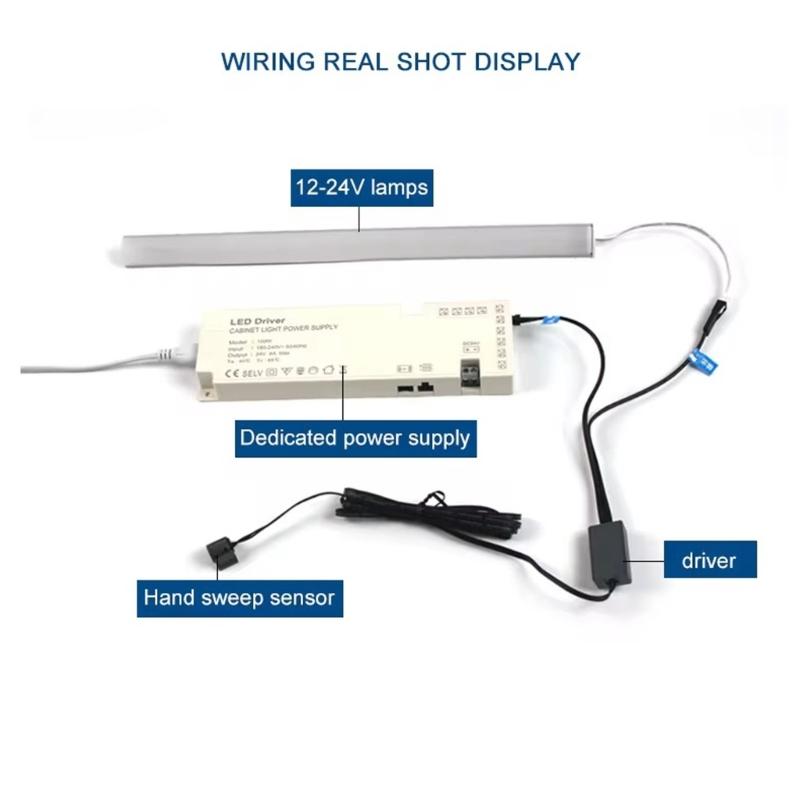Kleine Küchenschrank-Sensorschalter LED-Licht Handwischschalter für LED-Schranklicht/Garderobenlampe
