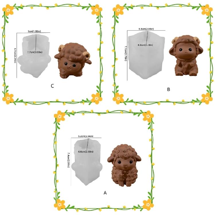 Creative Silicone Lamb Mould Suitable For Crafting Candle Soap Chocolate And Other DIY Projects
