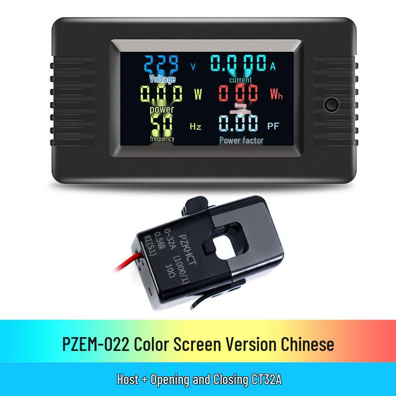 Peacefair AC Digital Power Tester: Multifunction Voltage, Current, Power, Frequency, and Energy Meter.