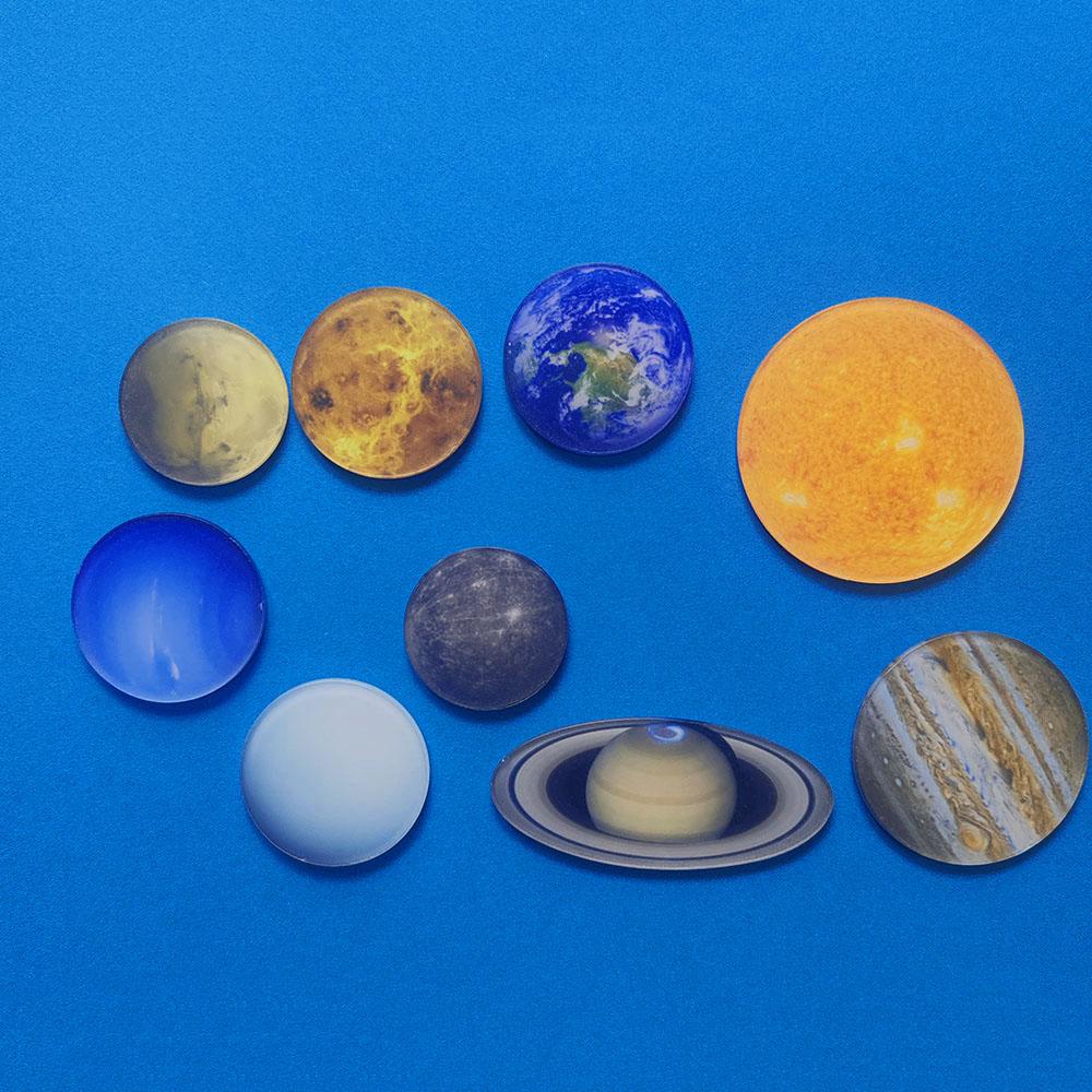 9 Stück Kreative Planeten Universum Kühlschrankmagnete Niedliche Astronomische Lehrmittel Magnete Kühlschrank Po Nachricht Dekorativ