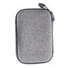 AI Voice Recorder Travel Case Water Proof EVA Shockproof Foam Large Capacity Carrying Bag for PLAUD NotePin Grey